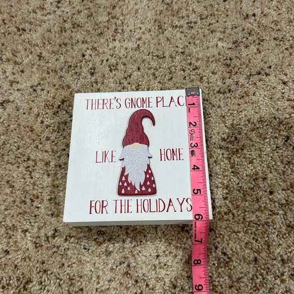 Lot of 3 Wooden Plaque Holiday Gnome Decorations GUC - Picture 8 of 9